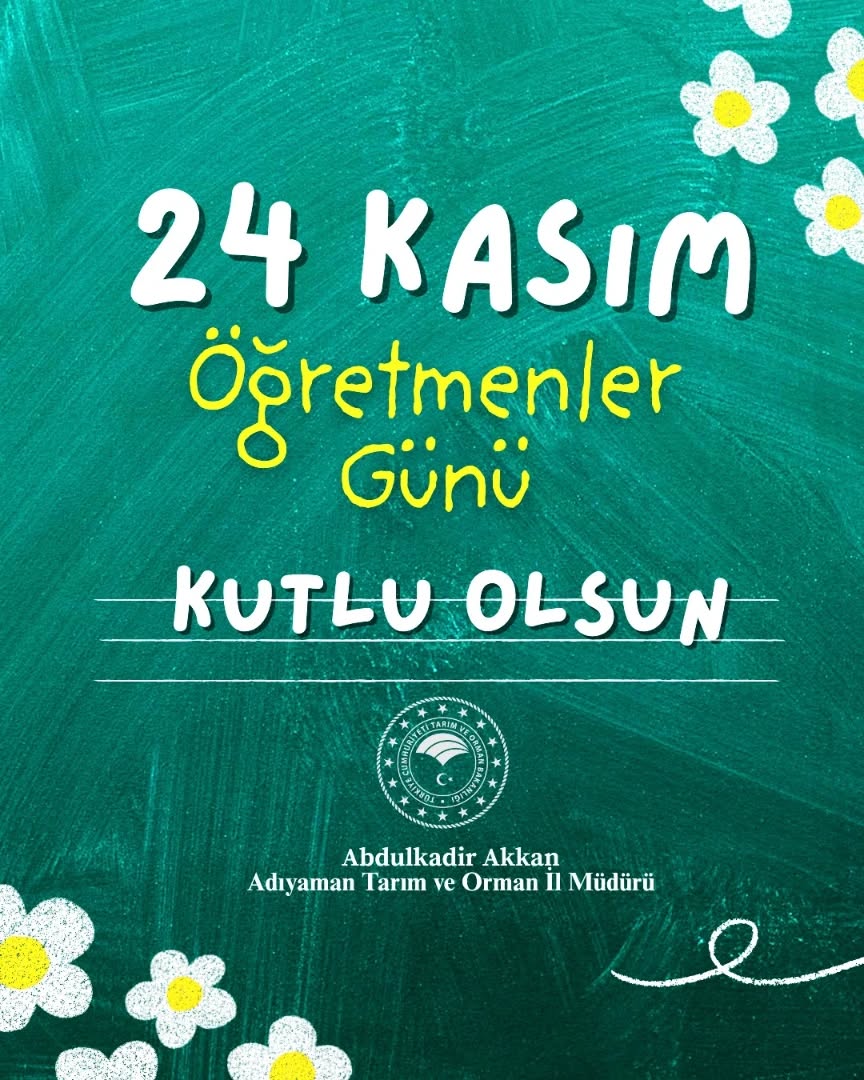 24 Kasım Öğretmenler Günü Kutlu Olsun
