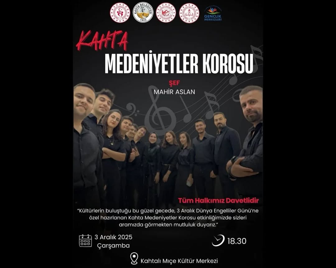 Kahta İlçe Millî Eğitim Müdürlüğü'nden 3 Aralık Dünya Engelliler Günü Konser Programı Duyurusu