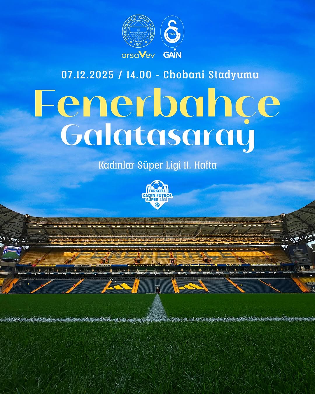 Fenerbahçe Kadın Futbol Takımı Galatasaray Kadın Futbol Takımıyla Derbiye Çıkıyor