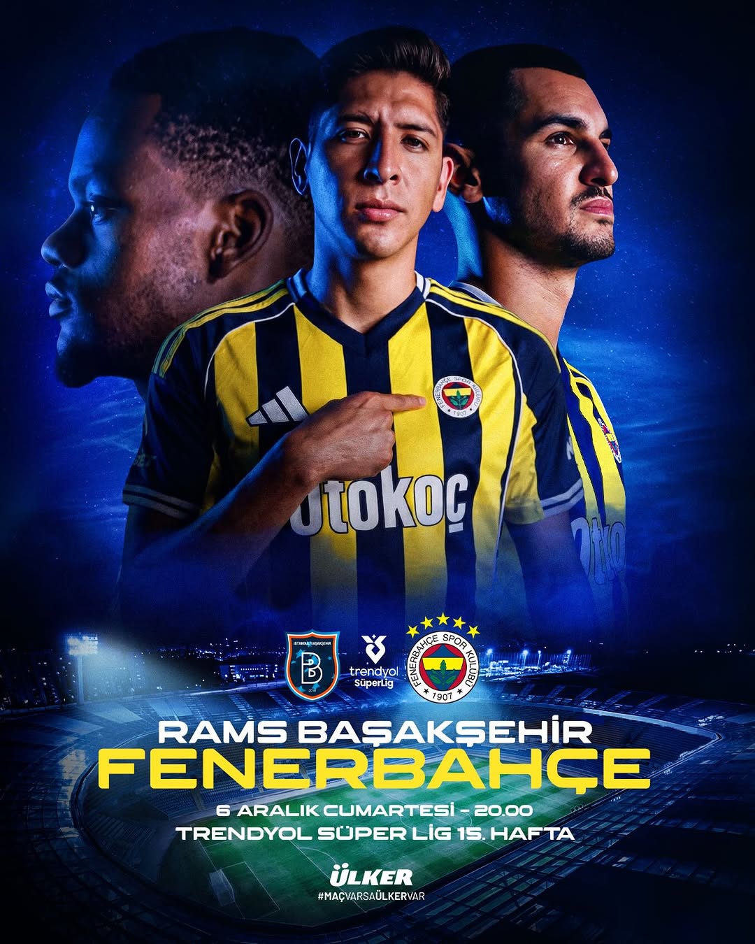 Fenerbahçe, RAMS Başakşehir ile Trendyol Süper Lig'de Karşılaşacak