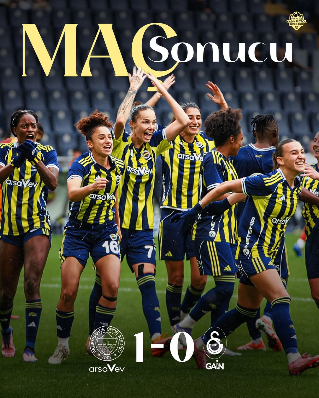 Fenerbahçe Galatasaray Derbisinde 3 Puanı Aldı!