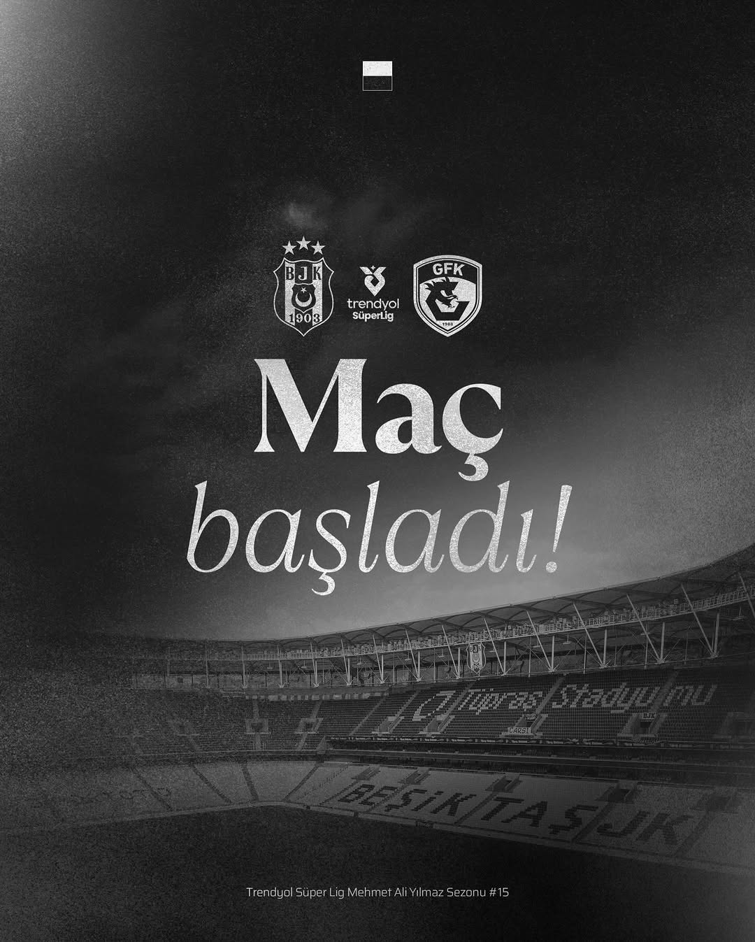 Beşiktaş Maçına Destek Veriyor