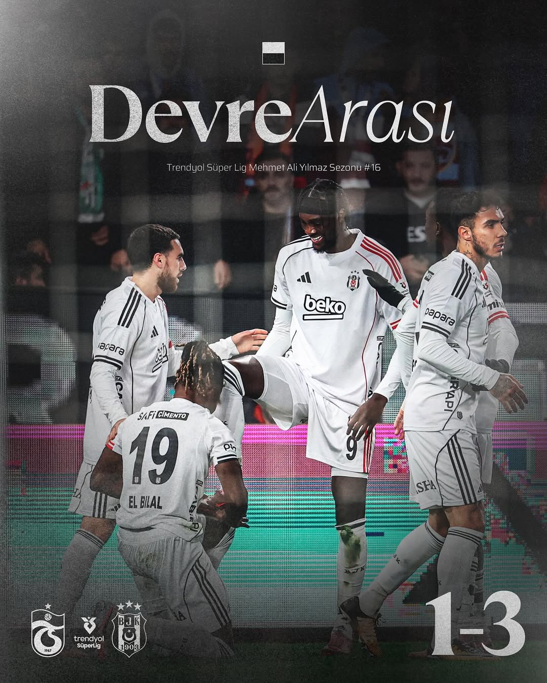 Beşiktaş 3-1 Önde İlk Yarıyı Tamamladı