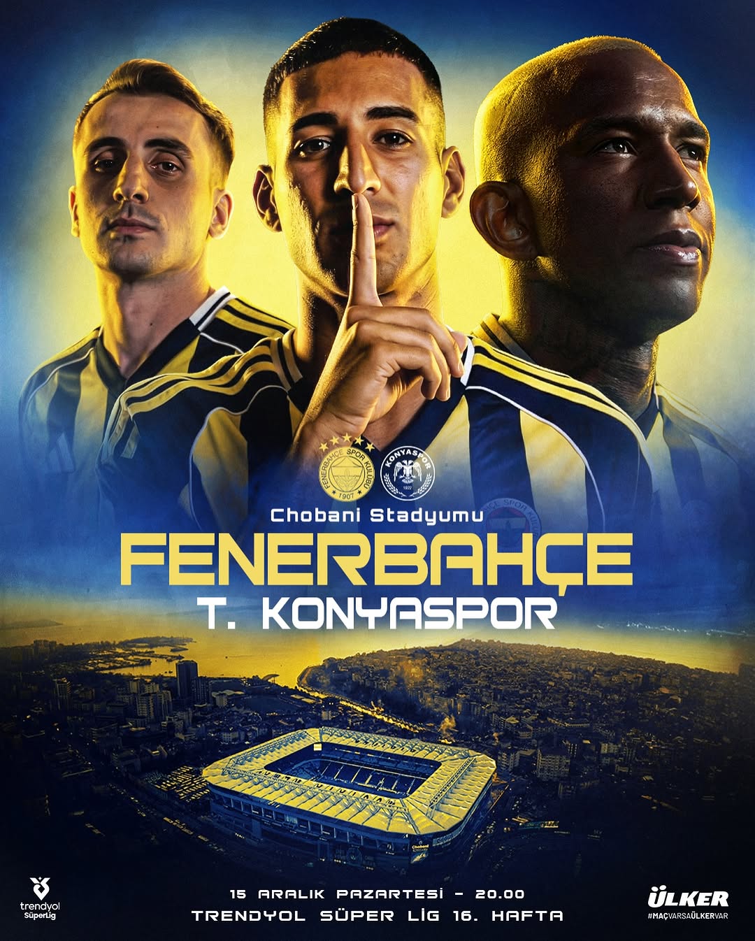 Fenerbahçe - Konyaspor Maçı 15 Aralık'ta!