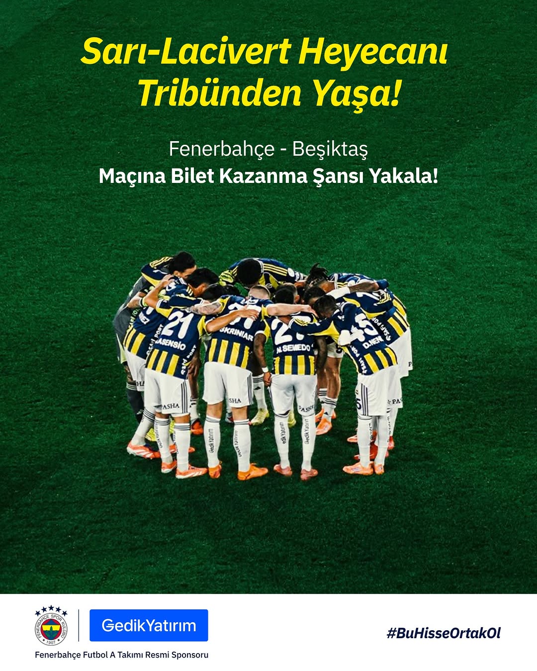 Gedik Yatırım'dan Beşiktaş Maçı Tribün Fırsatı!
