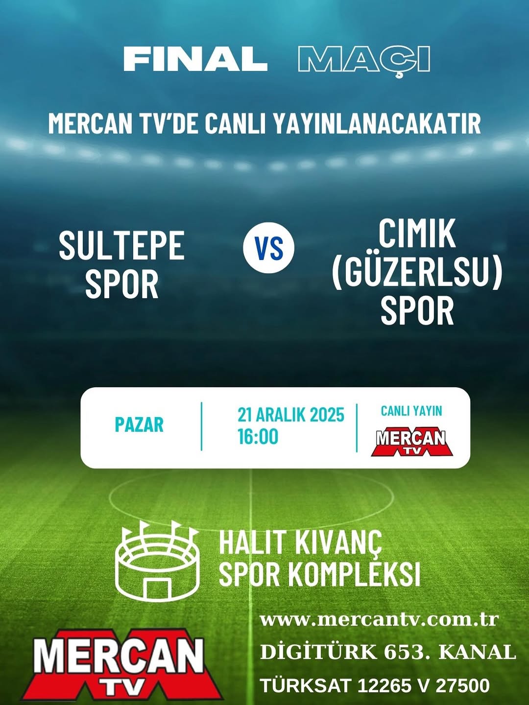Mekhan Cafe & Elly Grup 2025 Adıger-Fed Futbol Turnuvası Final Maçı Canlı Yayında!