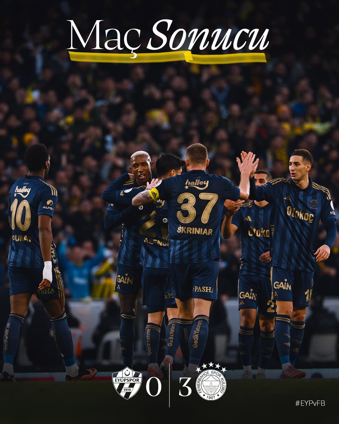 Fenerbahçe, 3 Puanı 3 Golle Alarak Kazandı!