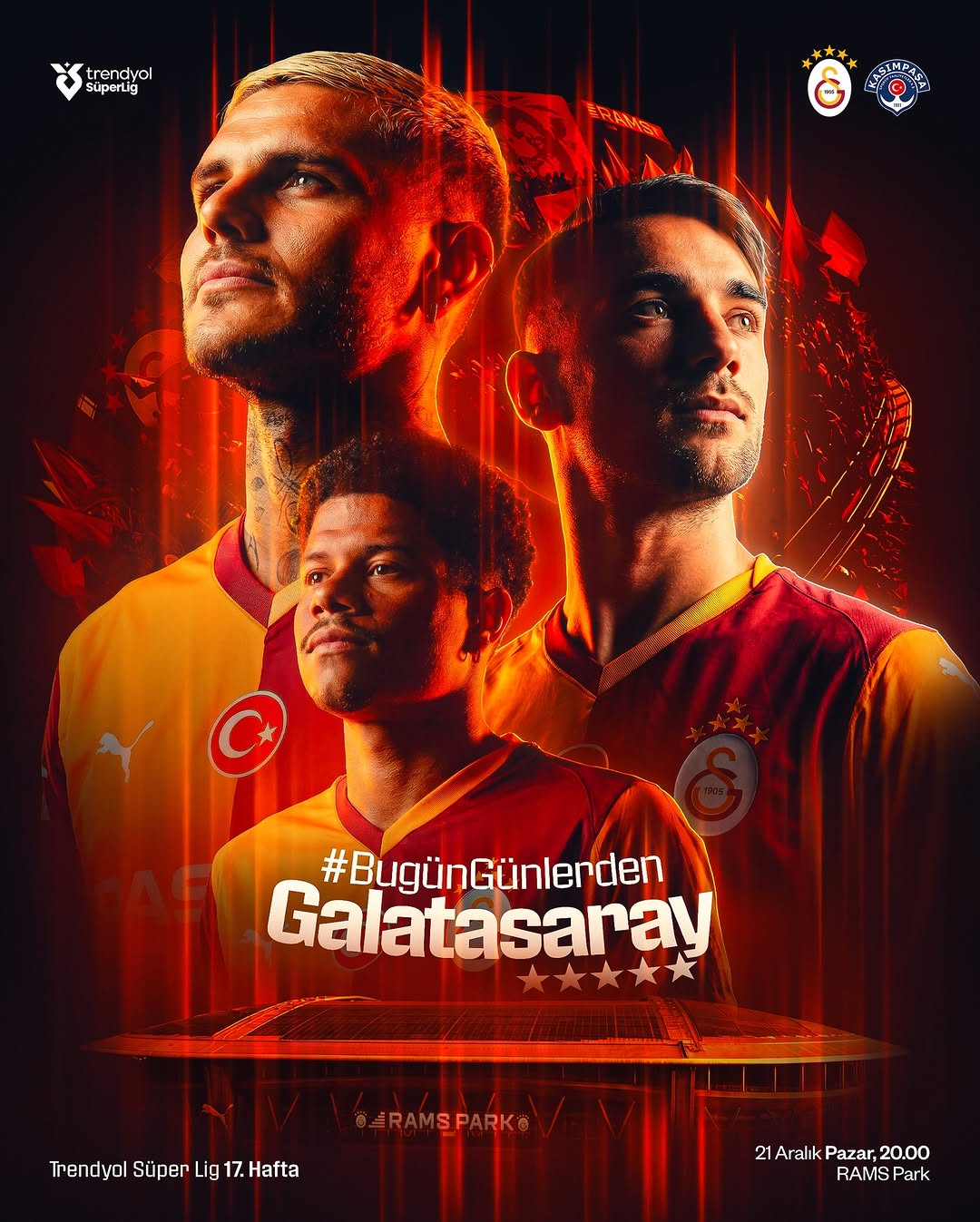 Galatasaray'ın Kasımpaşa İle Oynayacağı Maçın Detayları