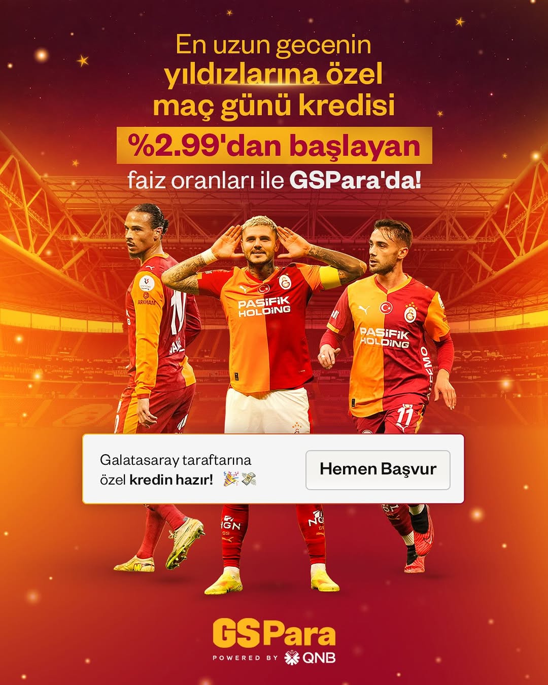 Galatasaray GSPara ile Maç Günü Kredisi Kampanyası