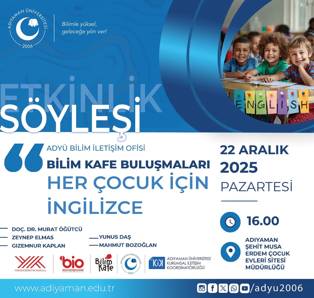 Adıyaman Üniversitesi Bilim Kafe Buluşmaları Devam Ediyor