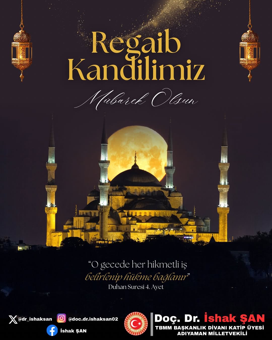 Regaib Kandili'nde Rahmet, Bereket ve Mağfiretin Kapıları Açılıyor