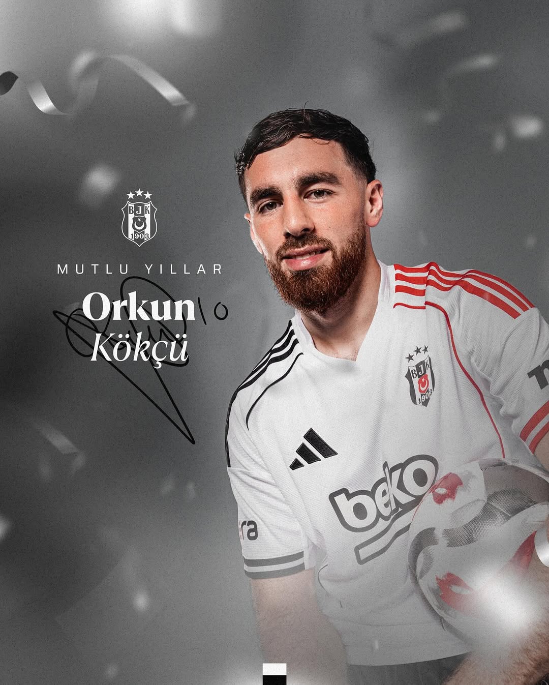 Beşiktaş JK Kaptanı Orkun Kökçü'nün Doğum Günü Kutlandı