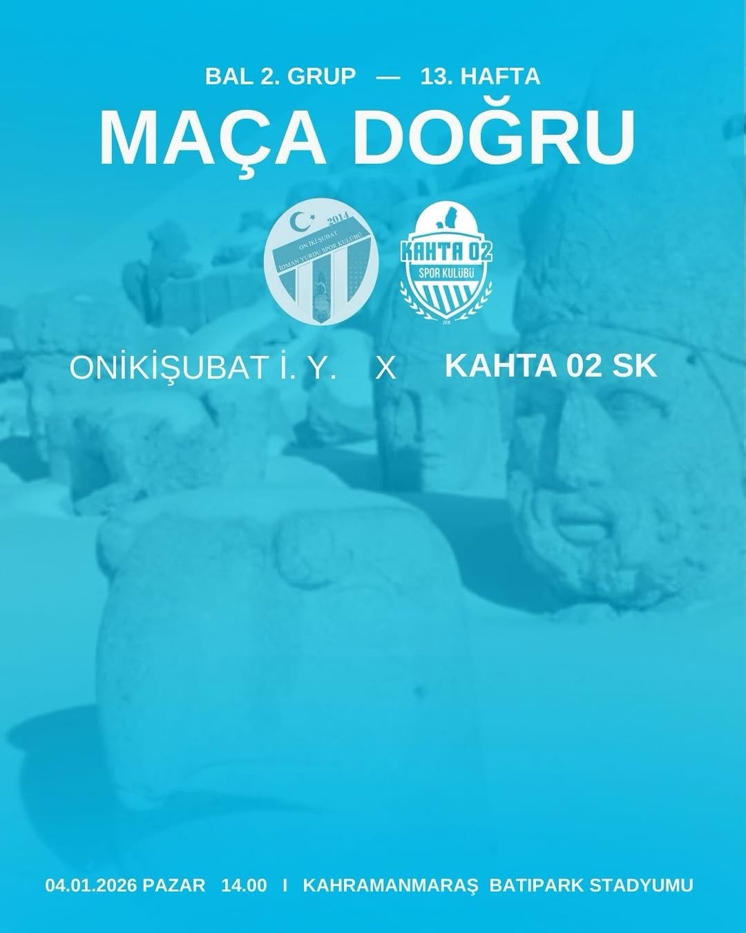 Kahta02 Spor Kulübü Bölgesel Amatör Lig 11. Hafta Maçı Hakkında