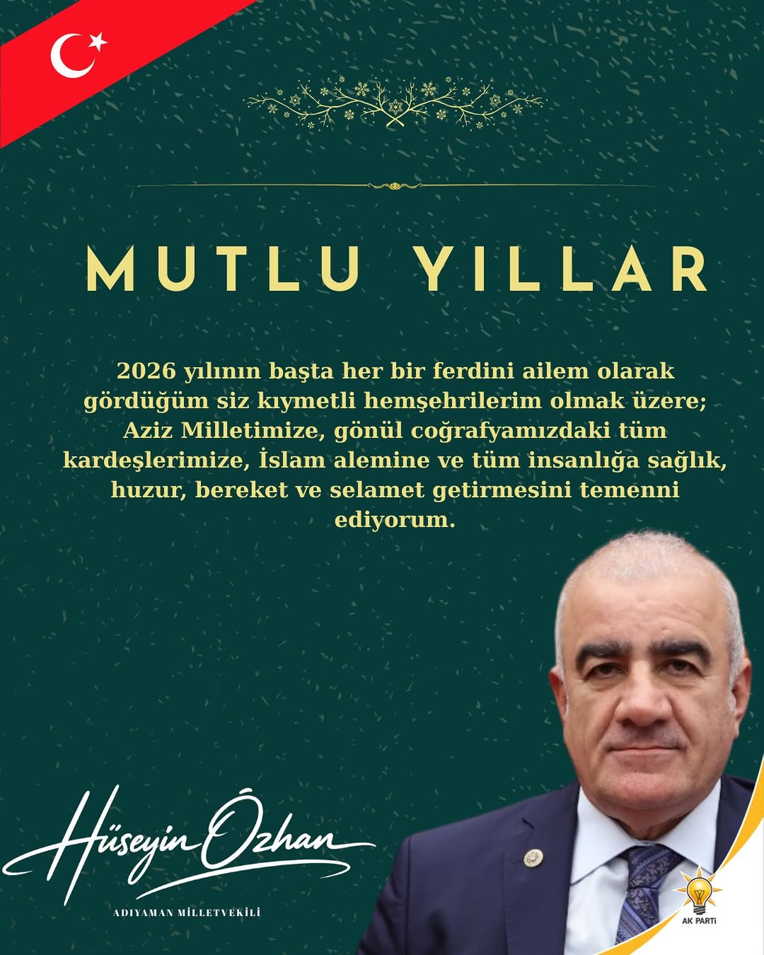 Yeni Yıl Dileği: Sağlık, Huzur ve Bereket Dolu Bir Yıl Olsun