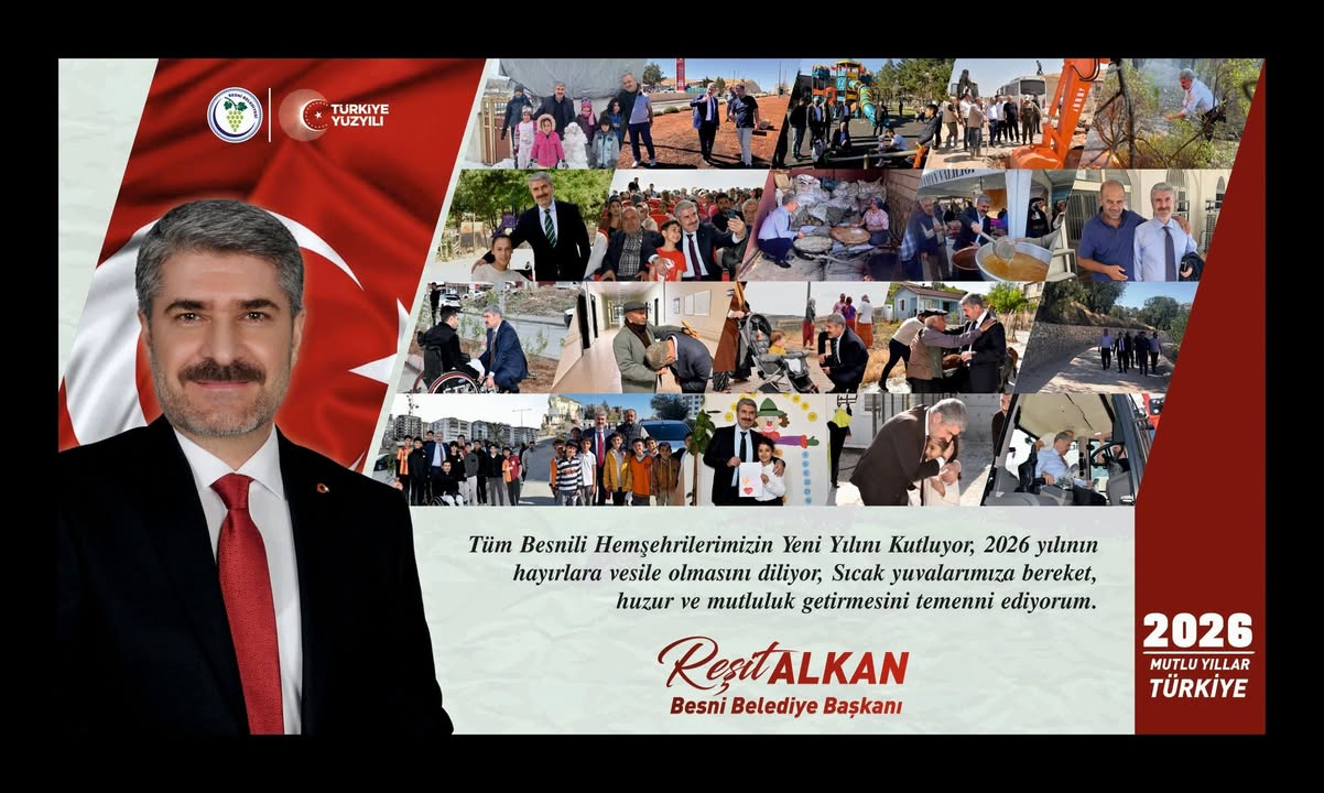 Besni Belediyesi'nden Yeni Yıl Mesajı ve Şehir Gelişimi Hakkında Açıklama