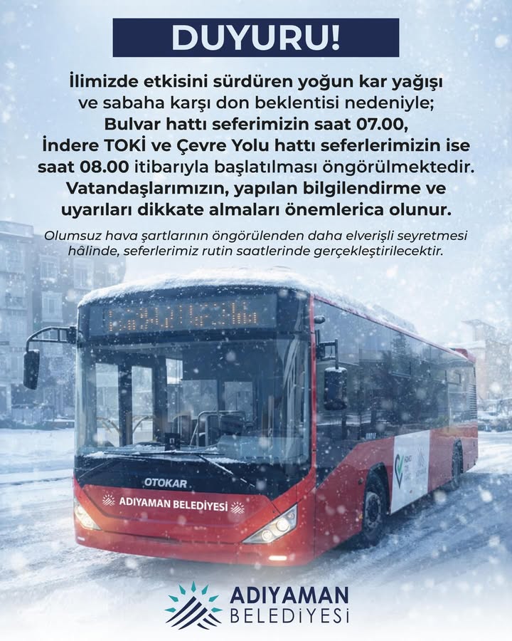 Adıyaman Belediyesi'nden Önemli Duyuru: İşte Detaylar