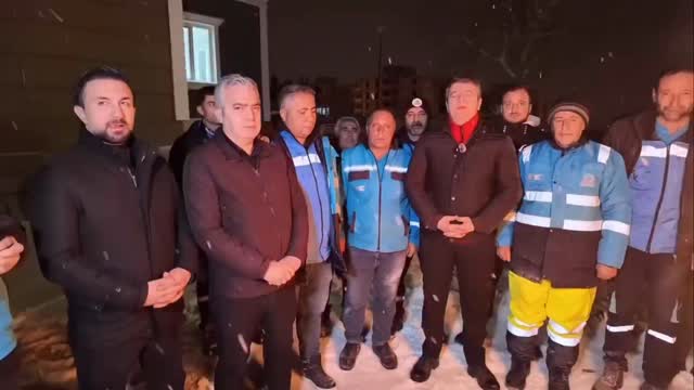 Adıyaman Belediyesi Kriz Koordinasyon Merkezi Personeliyle Yeni Yıla Hazır