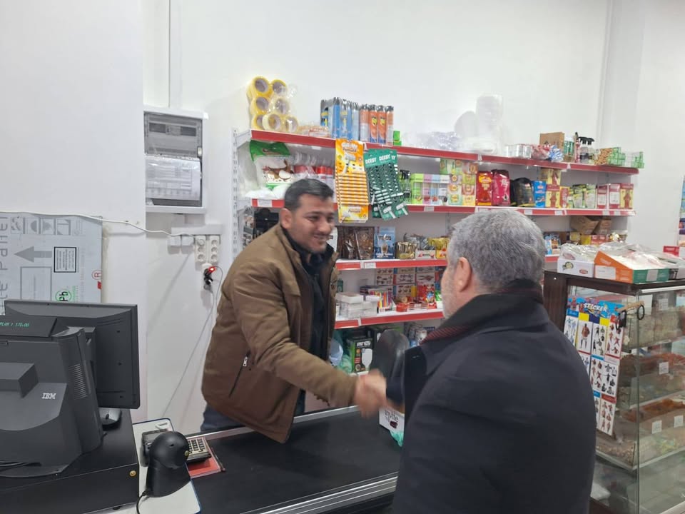 Besni Belediyesi'nden Kar Çalışmaları Denetimi ve Esnaf Ziyareti