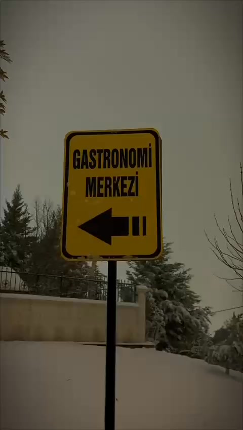 Adıyaman Gastronomi Merkezinde Kar Manzaraları