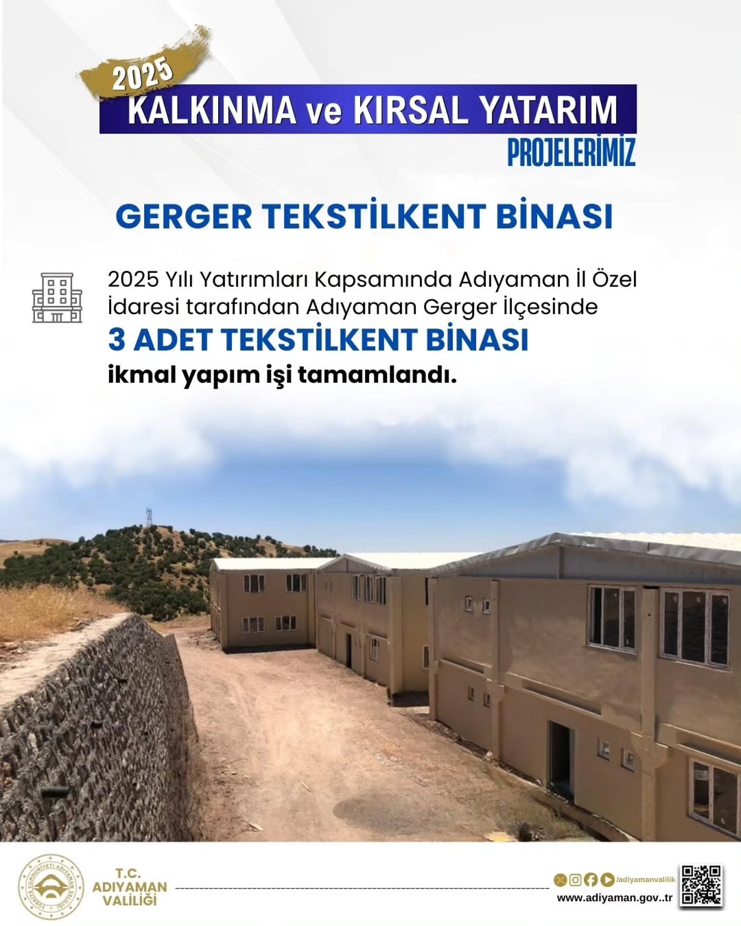 Gerger'e Üretim ve İstihdam Müjdesi!