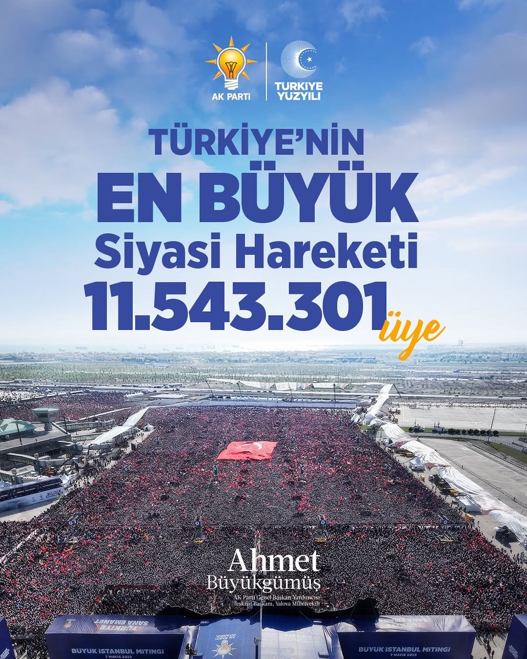 AK Parti Üye Sayısı Rekor Kırdı! Büyüyen Ailemiz, Güçlenen Türkiye!