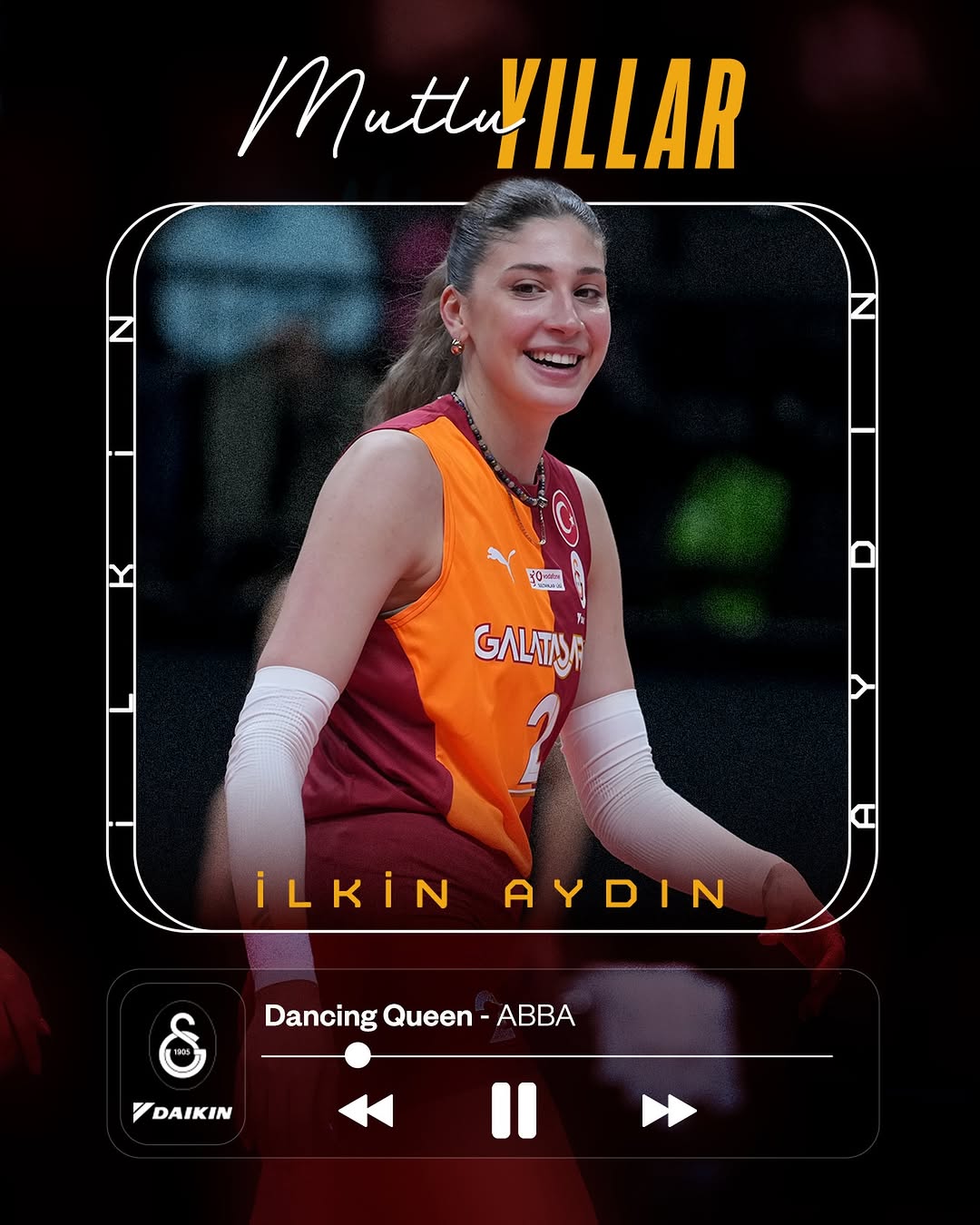 Galatasaray Daikin Kadın Voleybol Takımı Kaptanı İlkin Aydın'ın Doğum Günü Kutlaması