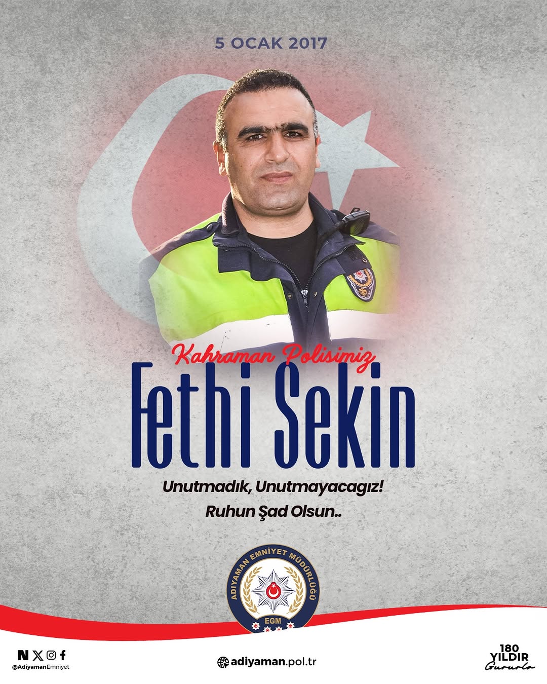 Kahraman Şehidimiz Fethi Sekin'i Rahmetle Anıyoruz