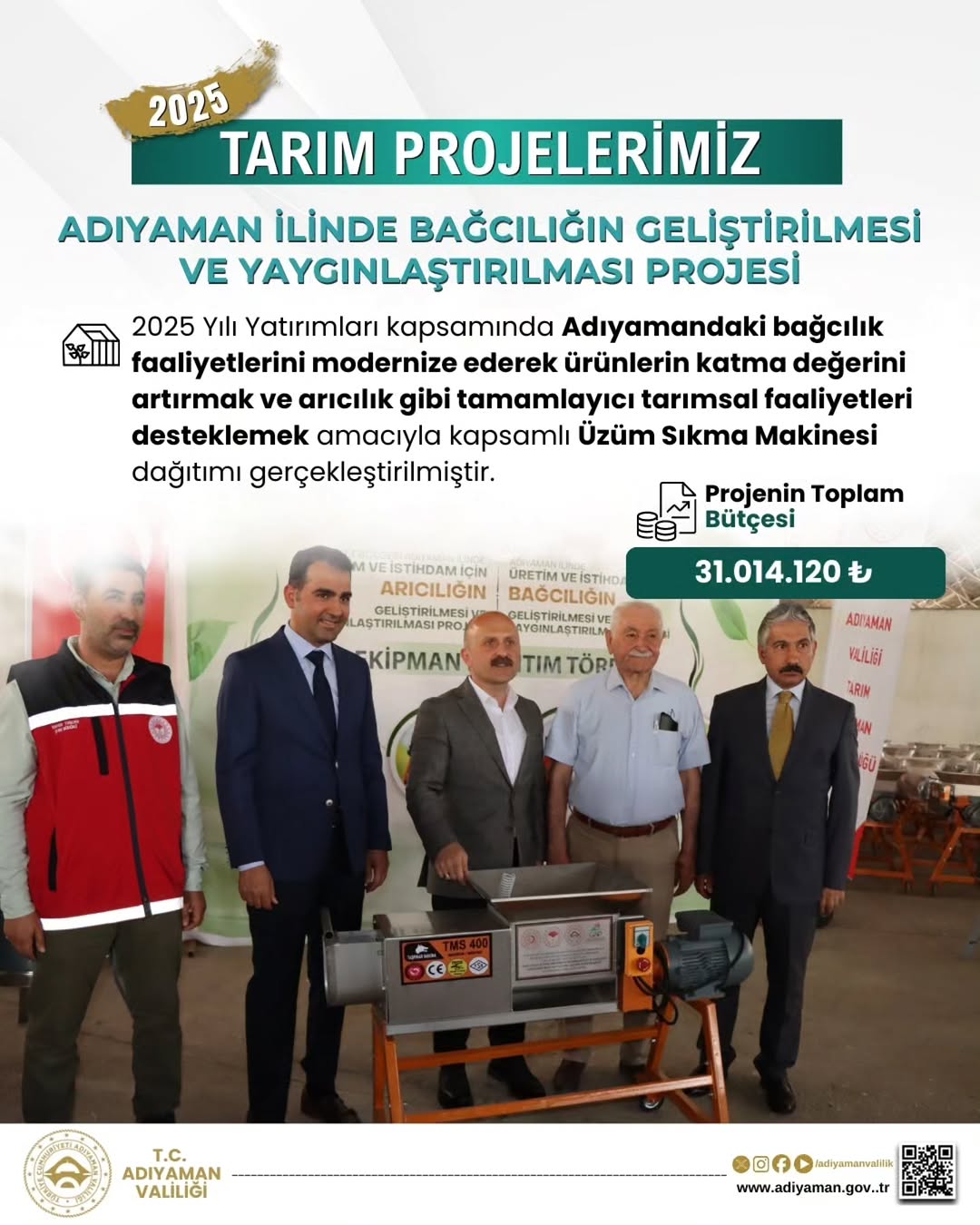 ???? Bağdan Bereket Doğuyor: Adıyaman’da Bağcılığa Modern Destek! ????...