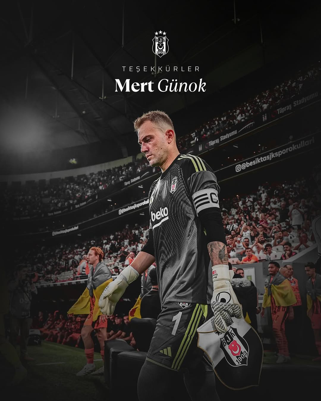 Beşiktaş JK'dan Mert Günok'a Veda