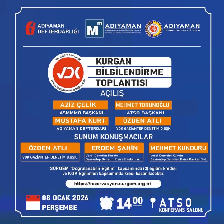 KURGAN Bilgilendirme Toplantısı ve Vergi Konuları