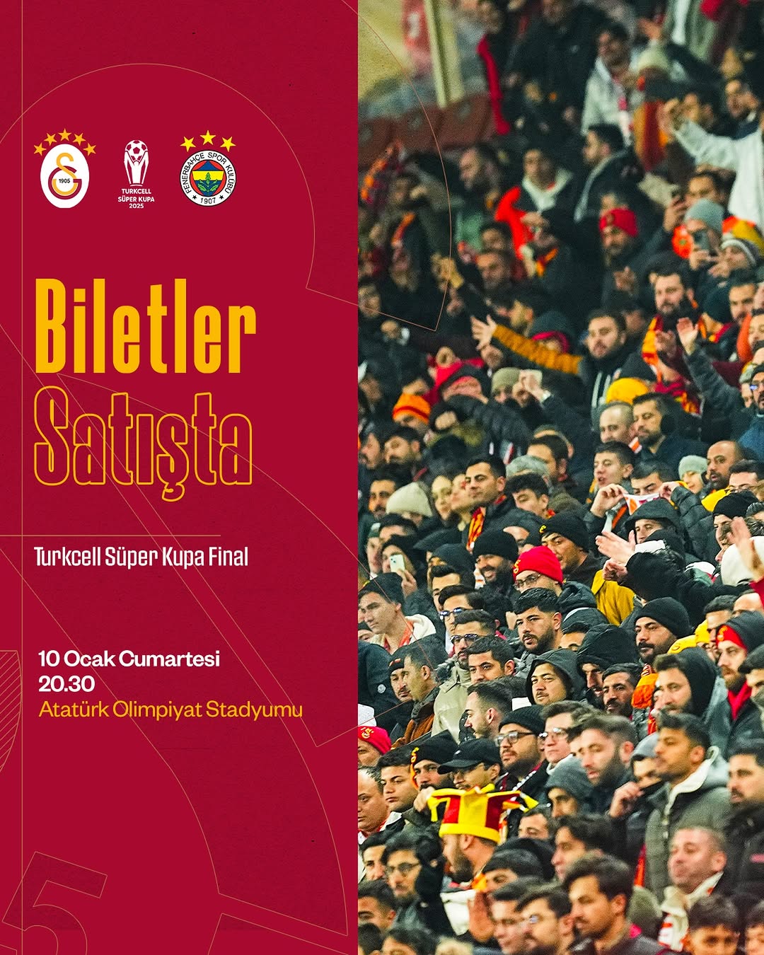 Galatasaray Taraftarına Turkcell Süper Kupa Finali Biletleri Satışta!