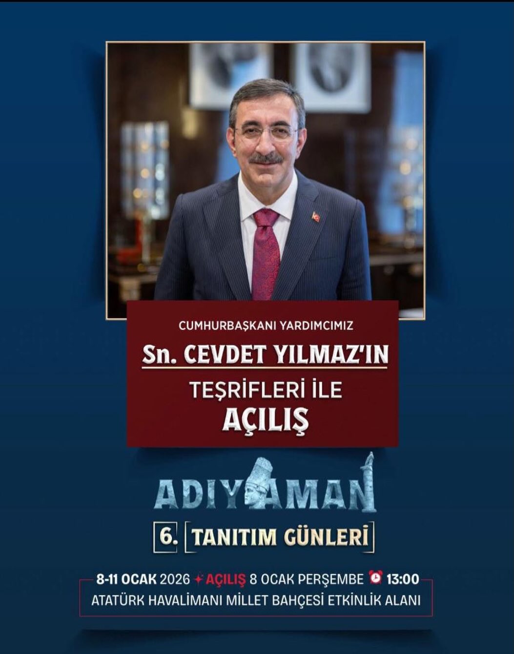 6. Adıyaman Tanıtım Günleri’ne Tüm Hemşehrilerimiz Davetlidir