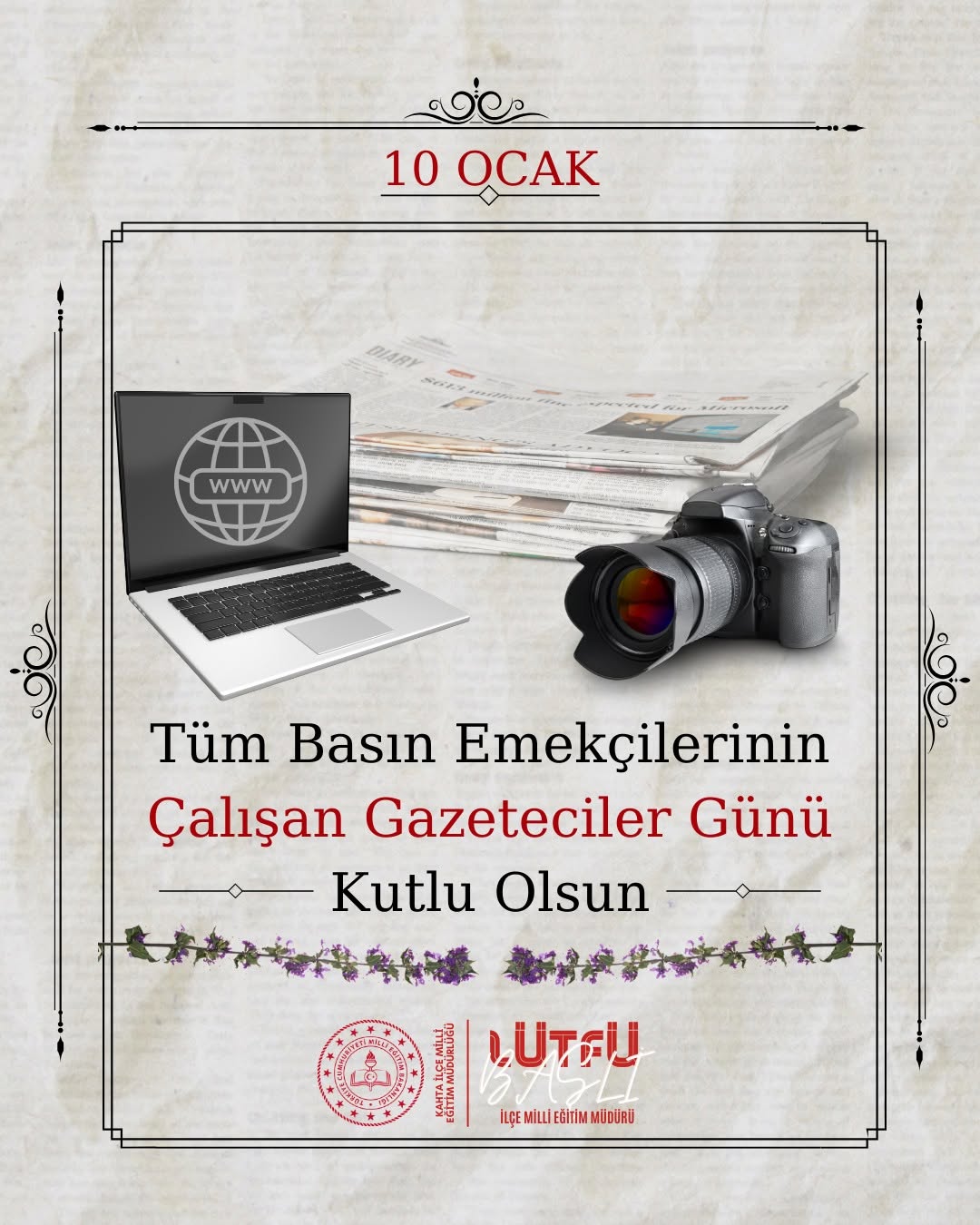 10 Ocak Çalışan Gazeteciler Günü Kutlu Olsun