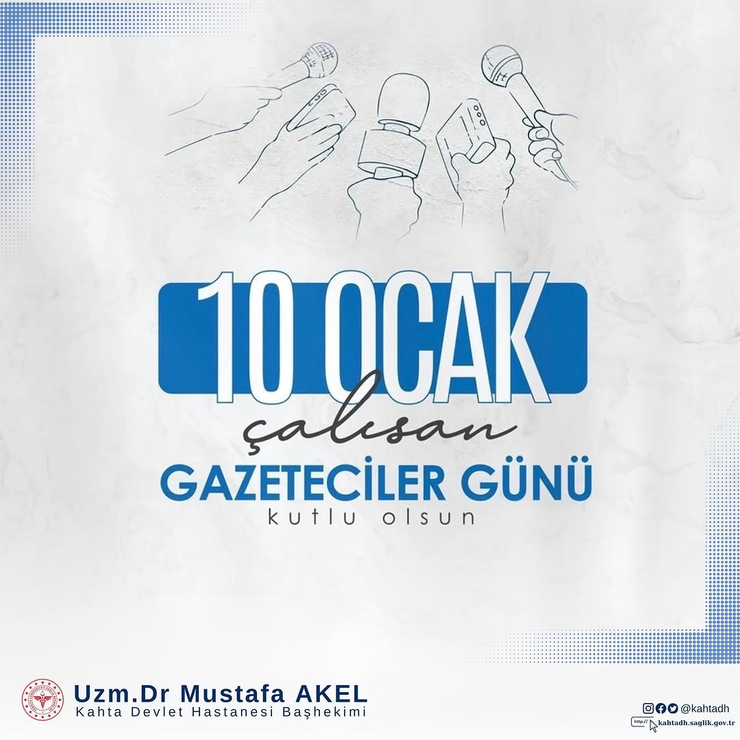 10 Ocak Çalışan Gazeteciler Günü Kutlu Olsun!