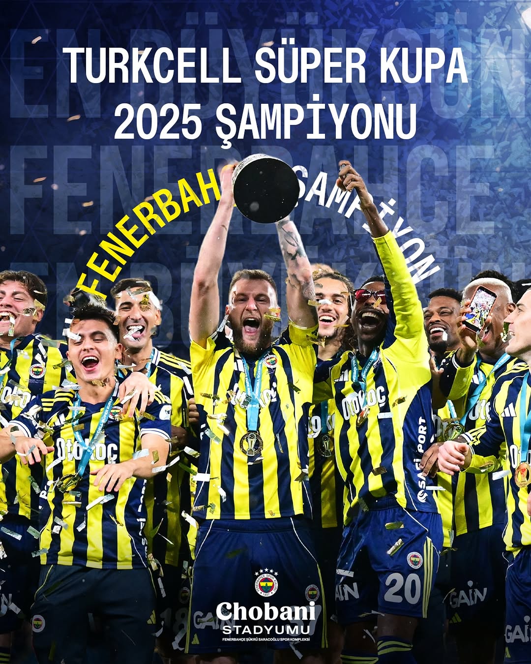 Fenerbahçe Süper Kupa Şampiyonu!