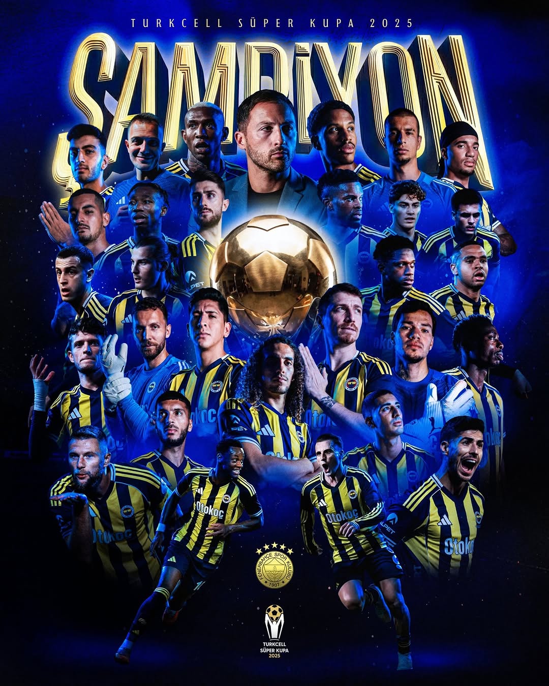 Fenerbahçe 2025 Turkcell Süper Kupa Şampiyonu Oldu