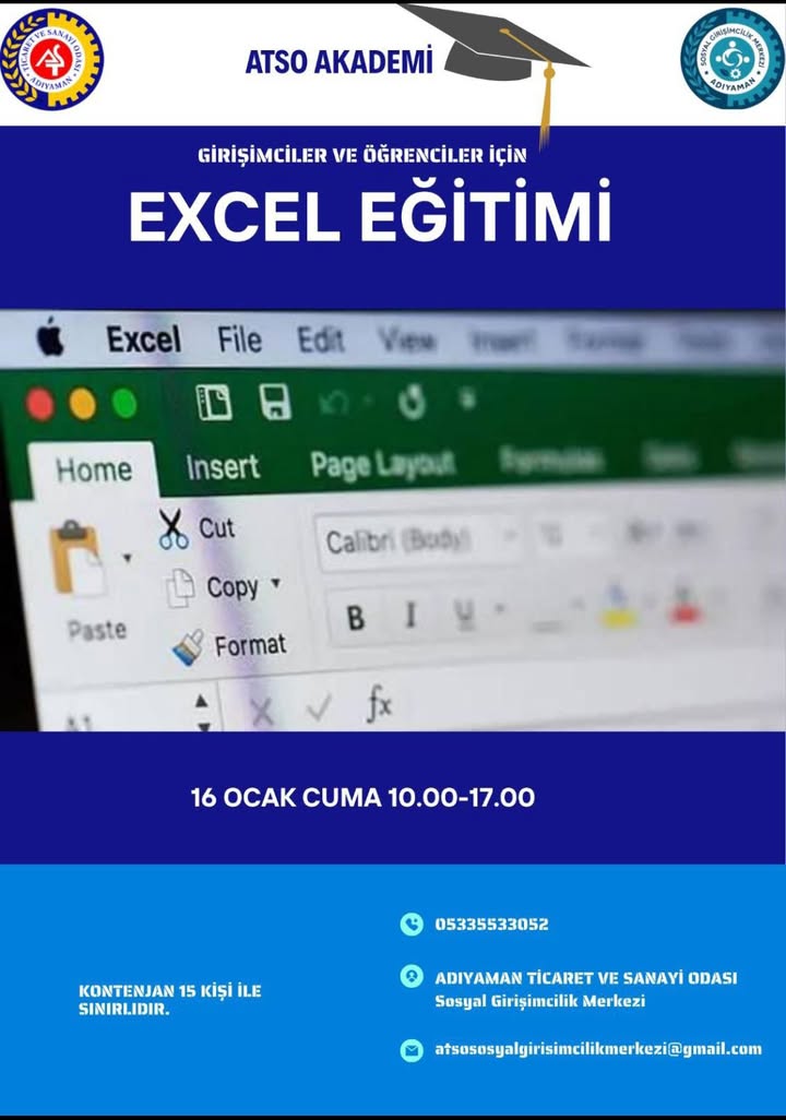 Girişimciler ve Öğrenciler için Excel Eğitimi