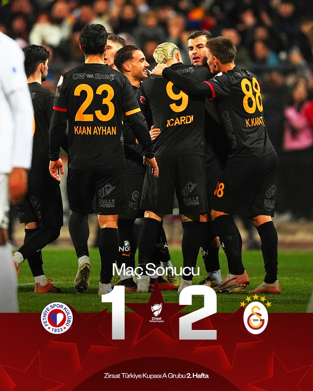 Galatasaray, Fethiyespor'u 2-1 Mağlup Ederek 3 Puanı Aldı
