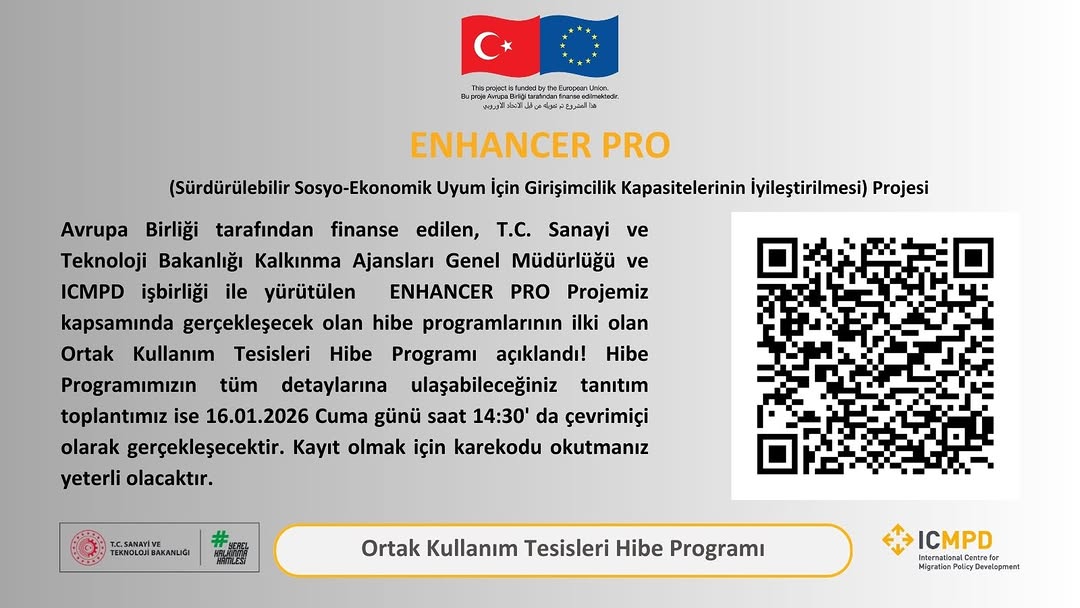 ENHANCER PRO Projesi Ortak Kullanım Tesisleri Hibe Programı Başvuruları Başladı
