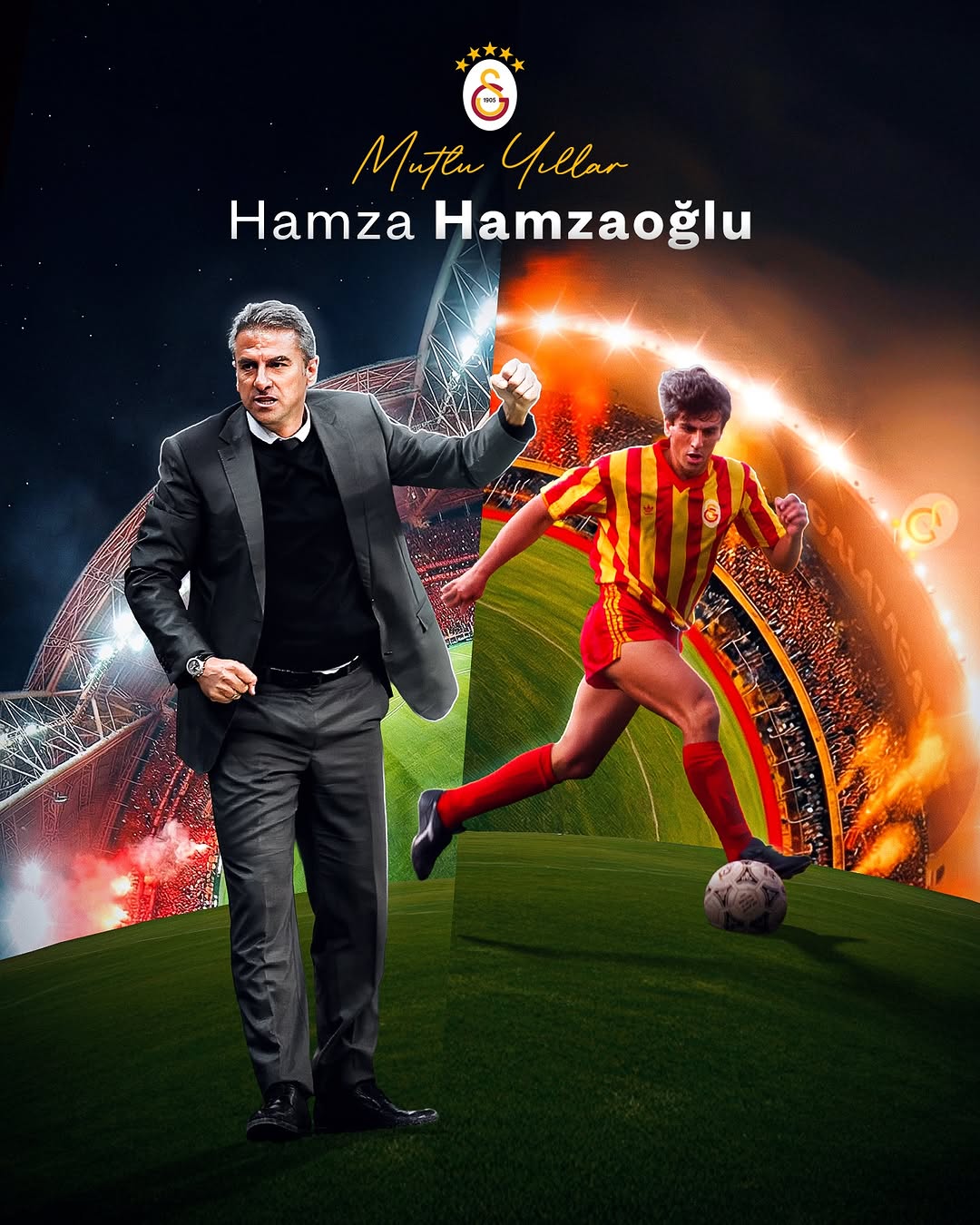 Galatasaray Spor Kulübü'nden Hamza Hamzaoğlu'na Doğum Günü Kutlaması