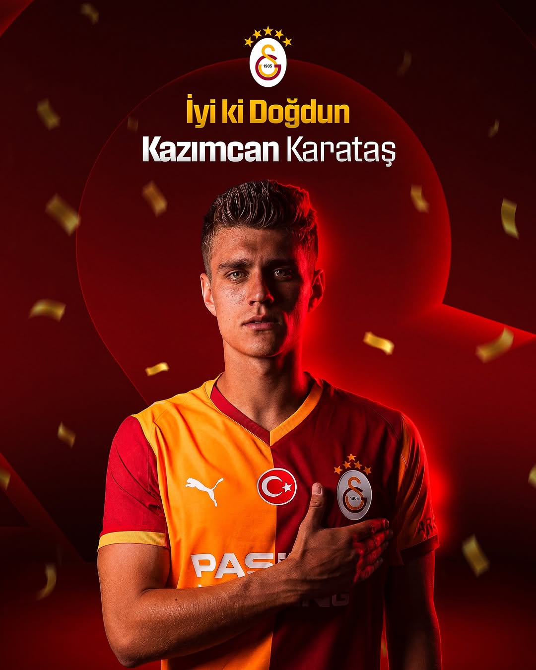 Galatasaray Spor Kulübü Futbolcusu Kazımcan Karataş'ın Doğum Günü Kutlandı