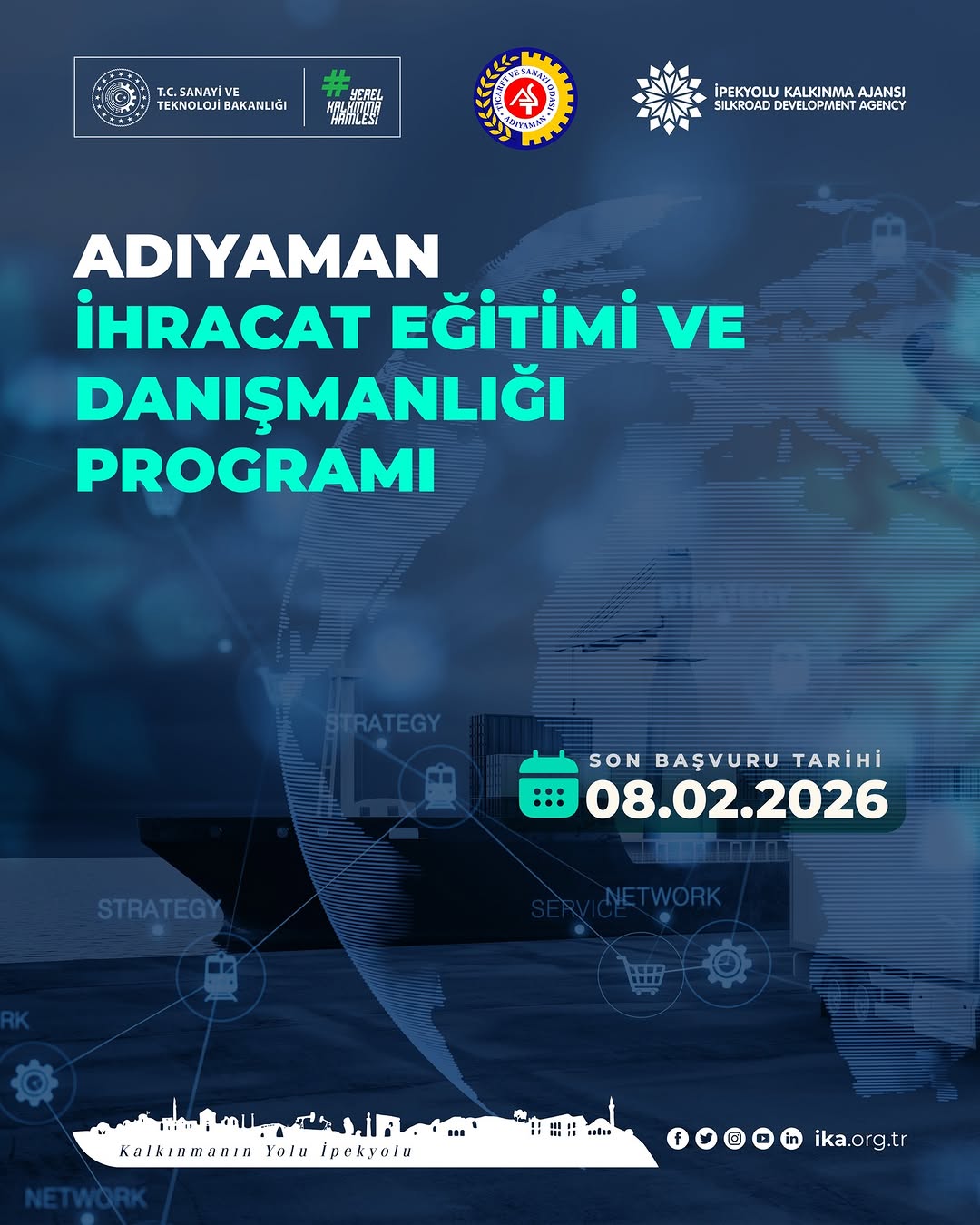 İpekyolu Kalkınma Ajansı ve Adıyaman Ticaret ve Sanayi Odası İş Birliğiyle İhracat İnsan Kaynağı Yetkinliklerini Artırıyor