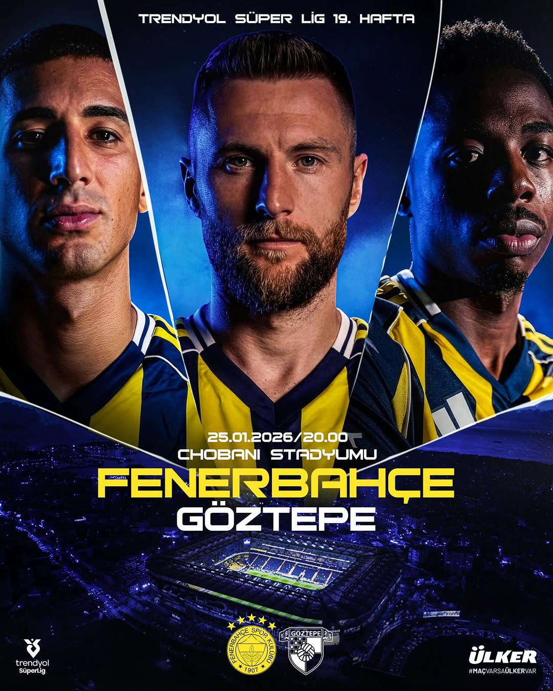 Fenerbahçe - Göztepe Maçı 25 Ocak Pazar Günü