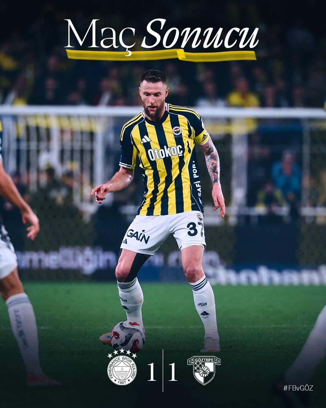 Fenerbahçe 1-1 Göztepe Maçı Sonucu ve Detaylar