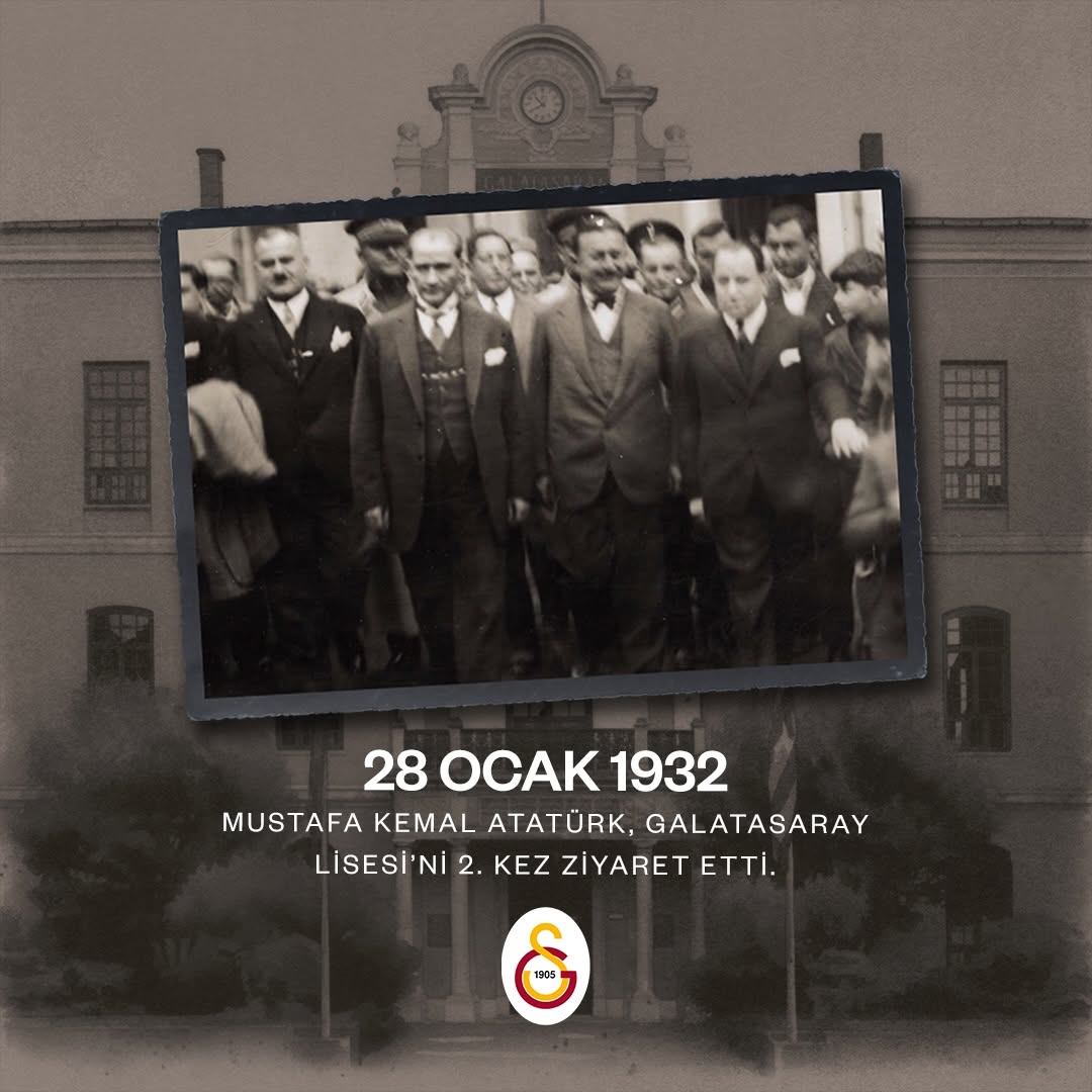 Mustafa Kemal Atatürk, Galatasaray Lisesi'ni Ziyaret Etti