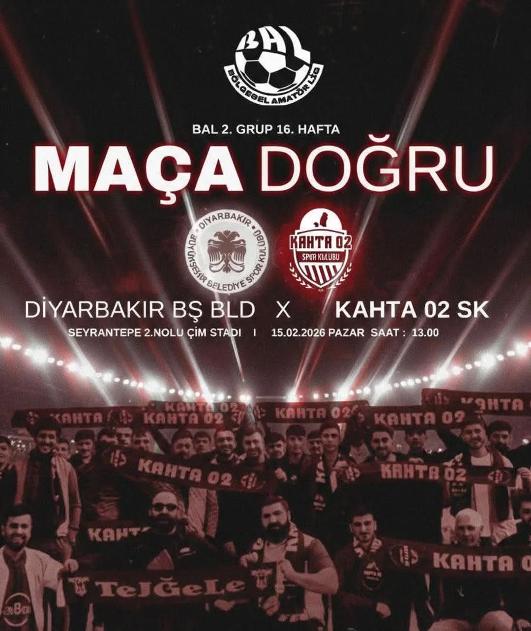 Kahta02 Spor Takımına Başarılar Dileme Mesajı