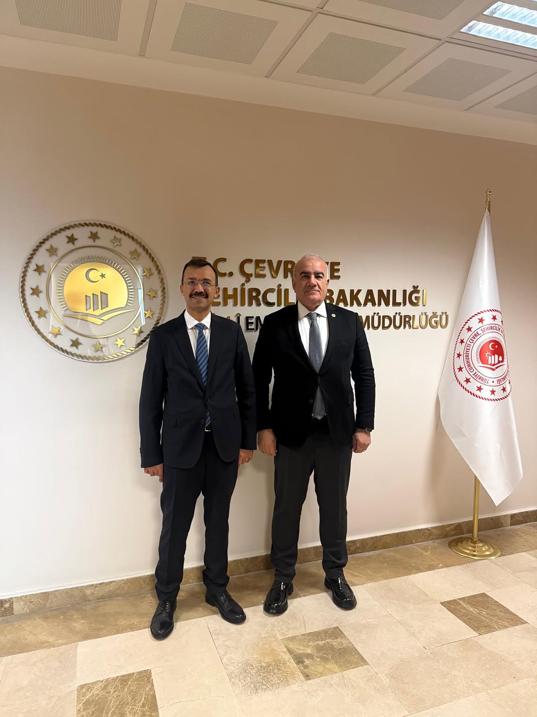 Çevre Bakanlığı Milli Emlak Genel Müdürü Veli Tunçez'i Ziyaret Edildi