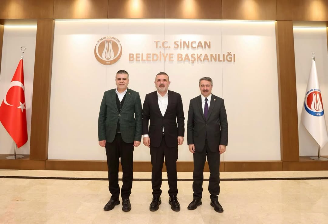 Sincan Belediye Başkanı Murat Ercan'a Sağlık-Sen Genel Başkan Yardımcısı Yasin Barutçu Ziyareti