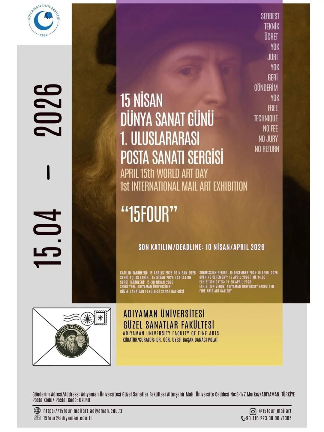 Adıyaman Üniversitesi'nin Dünya Sanat Günü Kapsamında Düzenlediği Uluslararası Posta Sanatı Sergisi Hazırlıkları