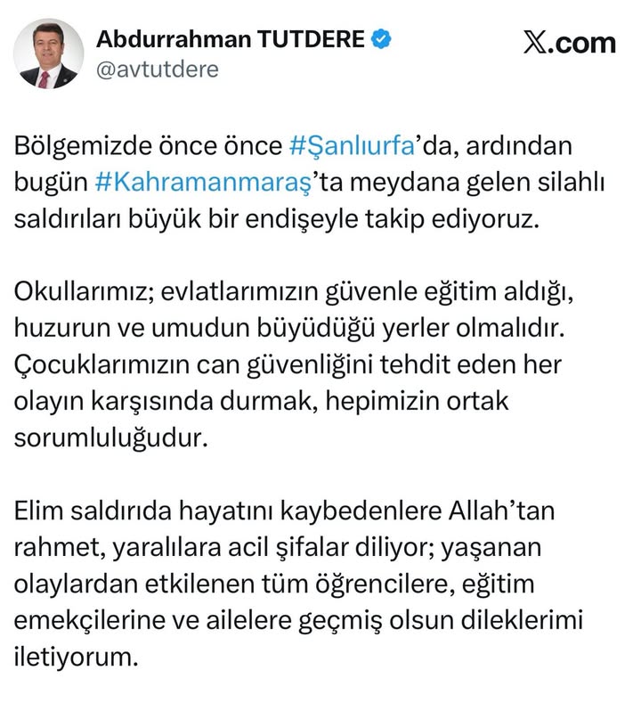 Adıyaman Belediyesi Eğitimde Yaşanan Şiddetle  İlgili  Bir Paylaşım Yaptı?